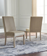 Chrestner Gray/Brown Dining Chair (Set of 2) - D983-01X2