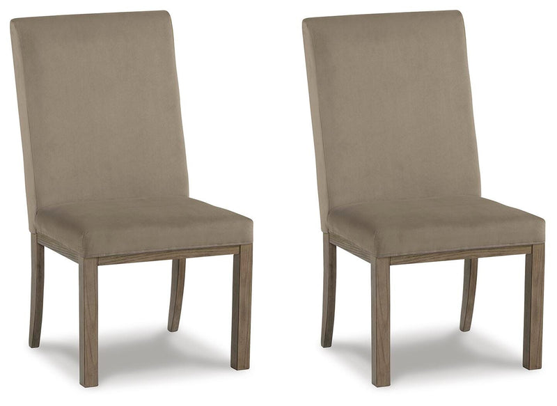 Chrestner Gray/Brown Dining Chair (Set of 2) - D983-01X2
