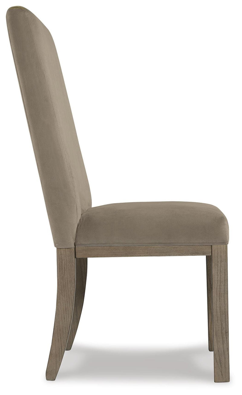 Chrestner Gray/Brown Dining Chair (Set of 2) - D983-01X2