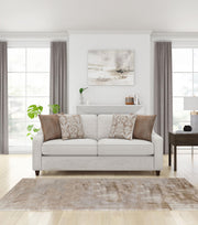 Christine Upholstered Sloped Arm Sofa Beige - 552061