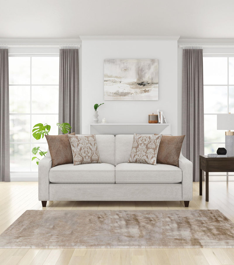 Christine Upholstered Sloped Arm Sofa Beige - 552061