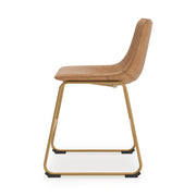 Ciabori Toast/Gold Dining Chair, Set of 2 - PCD373-03