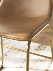 Ciabori Toast/Gold Dining Chair, Set of 2 - PCD373-03