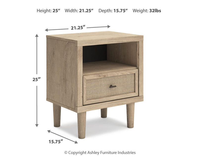 Cielden California King Upholstered Bed with Roll Slats, Chest and  Nightstand in Soft Gray - PKG022921