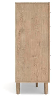 Cielden California King Upholstered Bed with Roll Slats, Dresser and Chest in Soft Gray - PKG022920