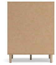Cielden California King Upholstered Bed with Roll Slats, Dresser, Mirror and Chest in Soft Gray - PKG022923