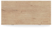 Cielden Full Panel Bed with Mirrored Dresser and Chest in Two-tone - PKG018704