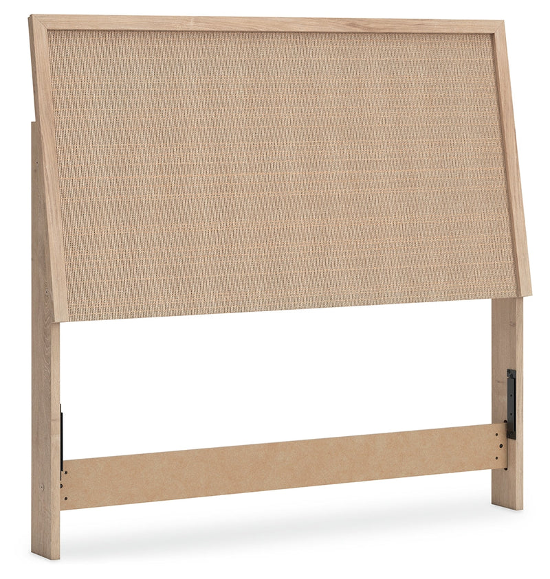 Cielden Full Panel Headboard with Dresser and Nightstand in Two-tone - PKG020444