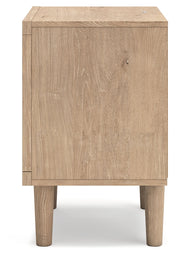 Cielden Full Panel Headboard with Dresser and Nightstand in Two-tone - PKG020444