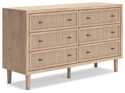 Cielden Full Upholstered Panel Bed with Dresser in Two-tone - PKG018691