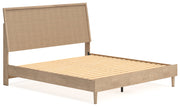 Cielden King Panel Bed with Dresser and Nightstand in Two-tone - PKG020445
