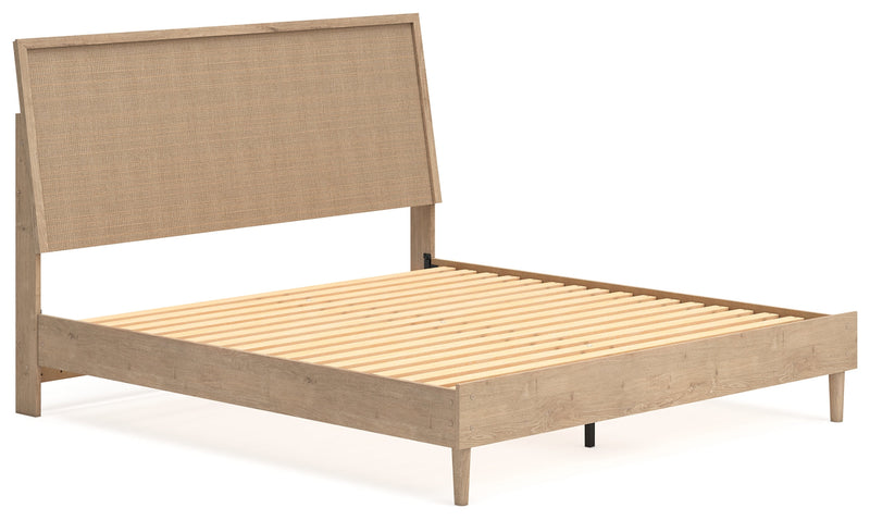 Cielden King Panel Bed with Dresser and Nightstand in Two-tone - PKG020445