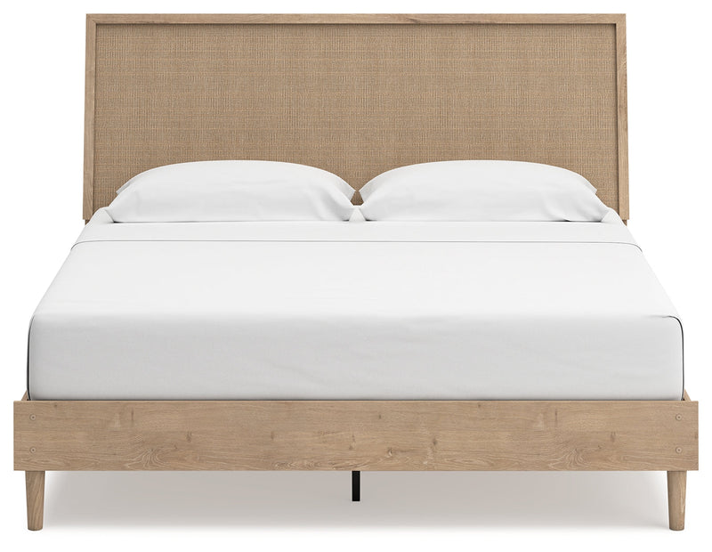 Cielden King Panel Bed with Dresser and Nightstand in Two-tone - PKG020445