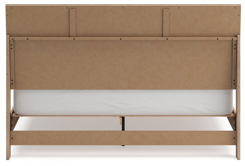 Cielden King Panel Bed with Dresser and Nightstand in Two-tone - PKG020445