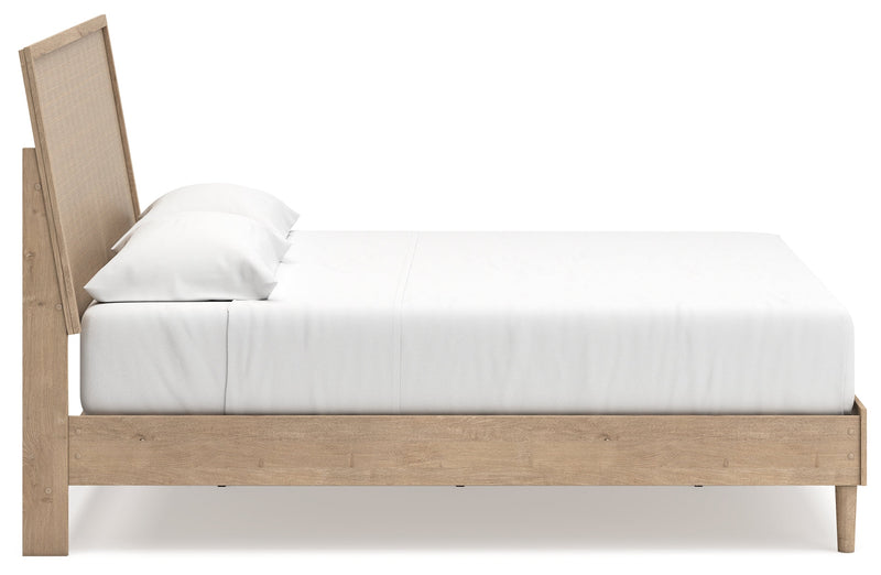 Cielden King Panel Bed with Dresser and Nightstand in Two-tone - PKG020445