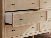 Cielden Queen Panel Bed with Dresser and 2 Nightstands in Two-tone - PKG018917