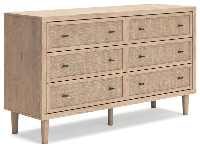 Cielden Queen Panel Bed with Dresser and 2 Nightstands in Two-tone - PKG018917