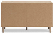 Cielden Two-tone Queen Upholstered Bed, Dresser and 2 Nightstands - B1199B20