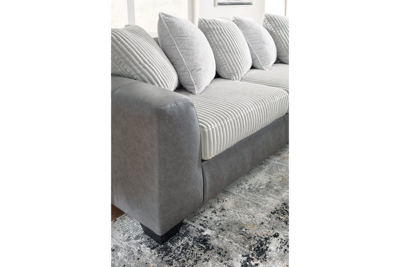 Clairette Court Alloy 2 - Piece Sectional with Chaise - DMV FurnitureSectional