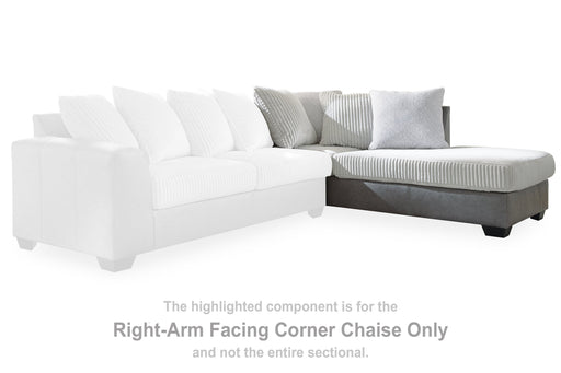 Clairette Court Alloy Right-Arm Facing Corner Chaise - 3150317