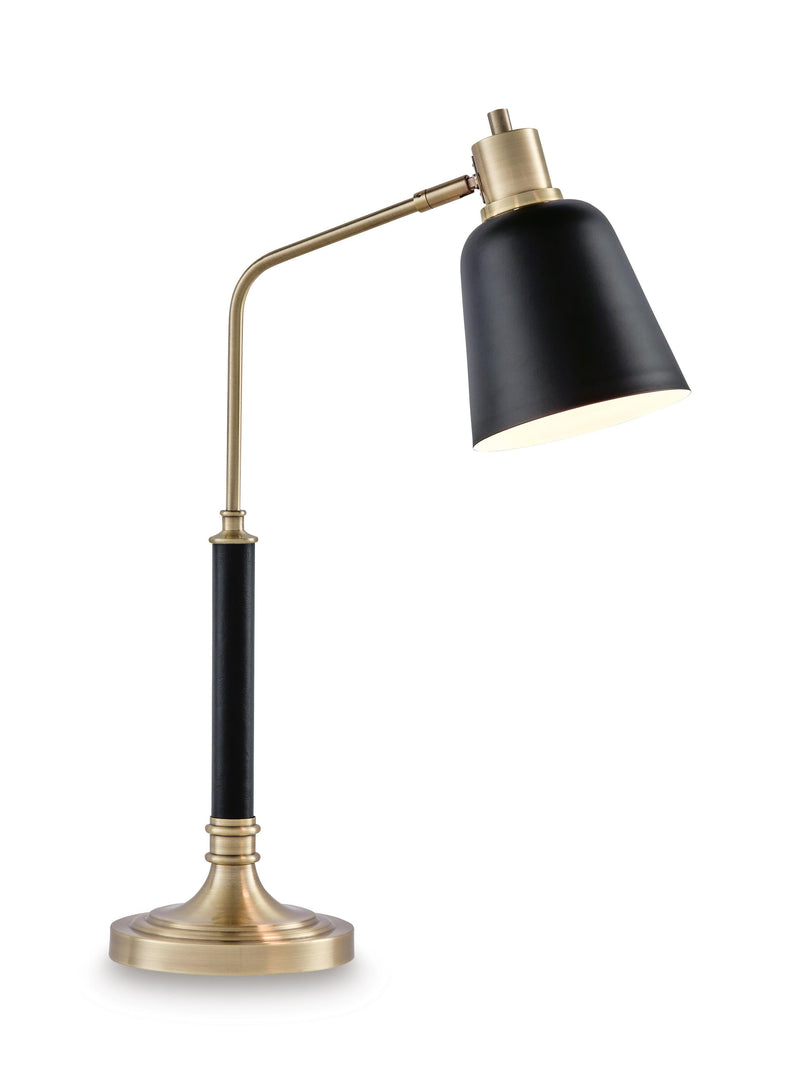 Clairwell Black/Gold Finish Desk Lamp - L734422
