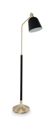 Clairwell Black/Gold Finish Floor Lamp - L734421