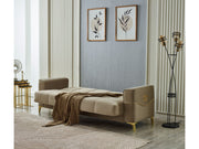 Clara 4-pieces (Sofa & Loveseat & 2 Chair) Livingroom Set Beige in Beige - 101-CLA-LV260-3211