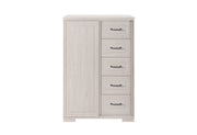 Clara Beige Sliding Door Chest - CLARA-BEIGE-SL CH