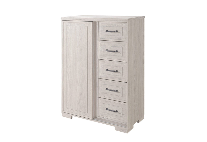 Clara Beige Sliding Door Chest - CLARA-BEIGE-SL CH