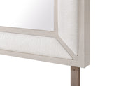 Clara Beige Upholstered Mirror - CLARA-BEIGE-MR