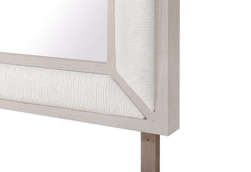 Clara Beige Upholstered Mirror - CLARA-BEIGE-MR