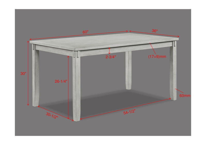Clara Driftwood Dining Set - DMV FurnitureDining Room Set