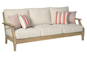 Clare View Beige Sofa with Cushion - DMV FurnitureSofa