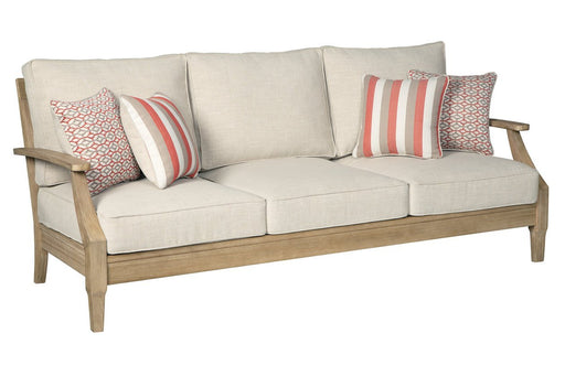 Clare View Beige Sofa with Cushion - DMV FurnitureSofa
