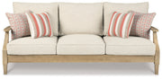 Clare View Outdoor Sofa with 2 Lounge Chairs in Beige - PKG014543