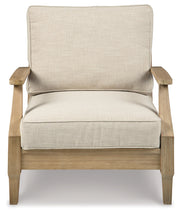 Clare View Outdoor Sofa with Lounge Chair in Beige - PKG014564