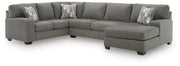 Clarington Greystone 3-Piece Sectional with Chaise - PC48405S2
