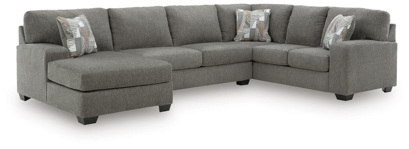 Clarington Greystone 3-Piece Sleeper Sectional with Chaise - PC48405S5