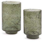 Clarkton Green Candle Holder Set (Set of 2) - A2000623