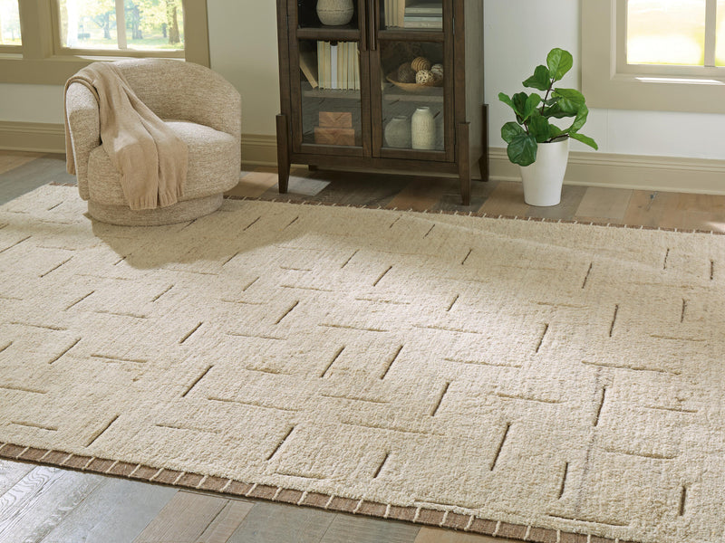 Clayman Beige/Brown Extra Large Rug - R408340