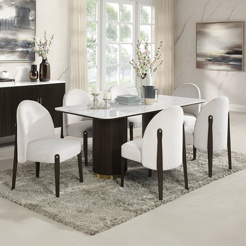 Clayten Dining Table w/Marble Top - DN03940