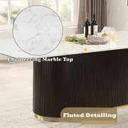 Clayten Dining Table w/Marble Top - DN06160