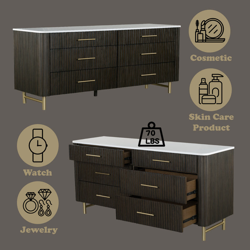 Clayten Dresser w/Marble Top - BD04095