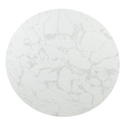 Clayten Round Dining Table w/Marble - DN03950