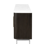 Clayten Server w/Marble Top & Fireplace - DN03944