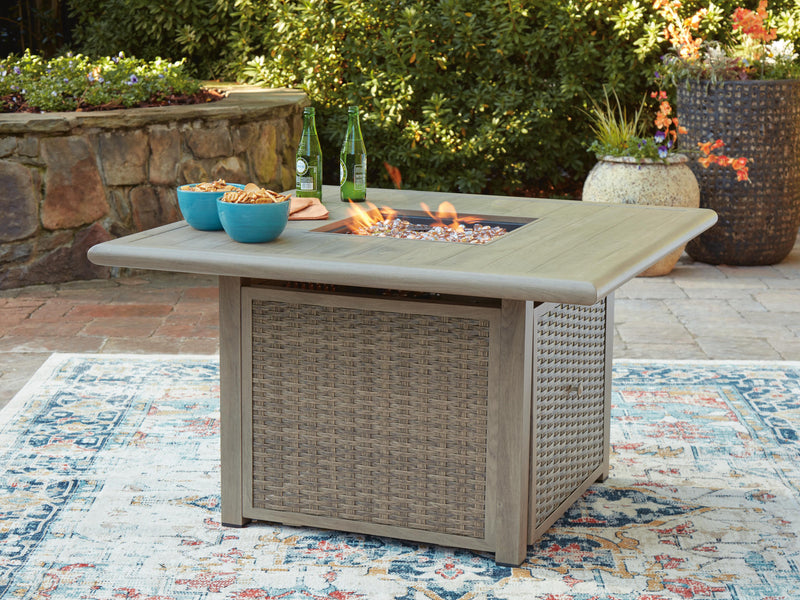 Cliff Trails Beige Fire Pit Table - PCP690-772