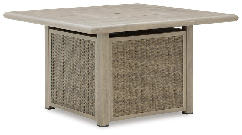 Cliff Trails Beige Fire Pit Table - PCP690-772