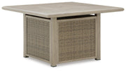 Cliff Trails Beige Fire Pit Table - PCP690-772