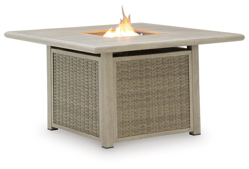 Cliff Trails Beige Fire Pit Table - PCP690-772