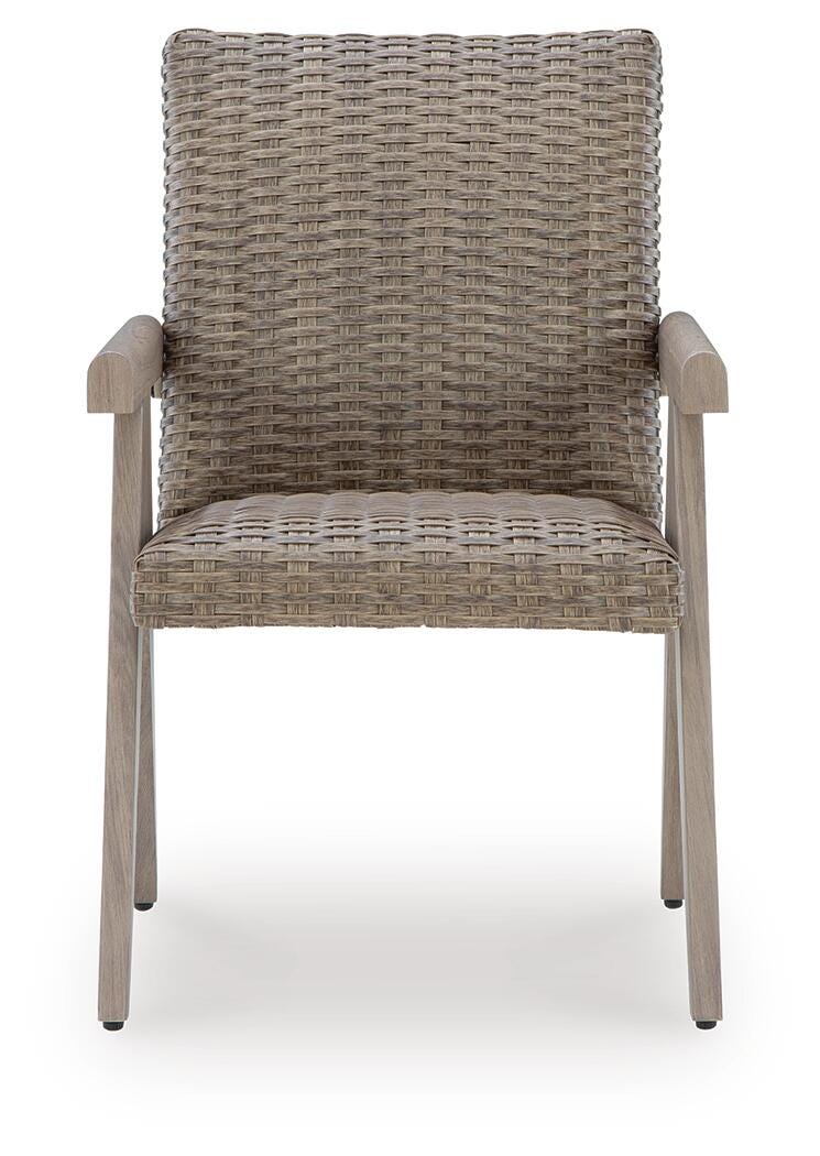 Cliff Trails Beige Outdoor Arm Chair (Set of 2) - PCP690-601A